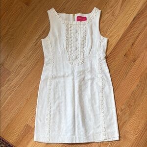 Lilly Pulitzer White Sleeveless Sheath Dress